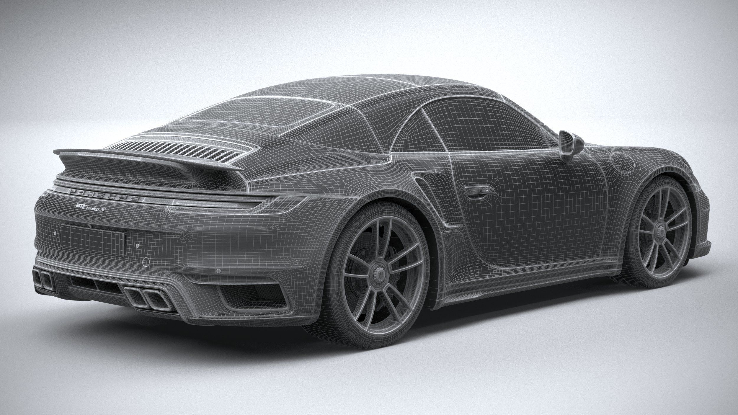 Porsche 911 Turbo S Cabrio 2021 3D model_42