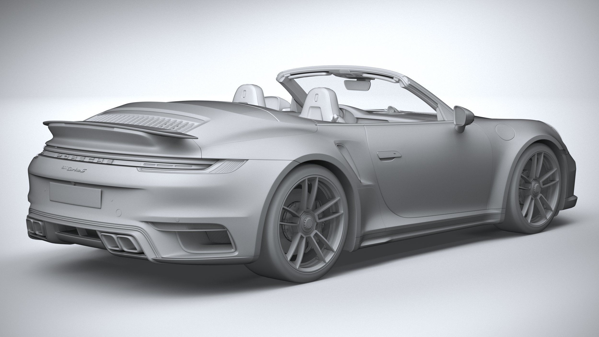 Porsche 911 Turbo S Cabrio 2021 3D model_32