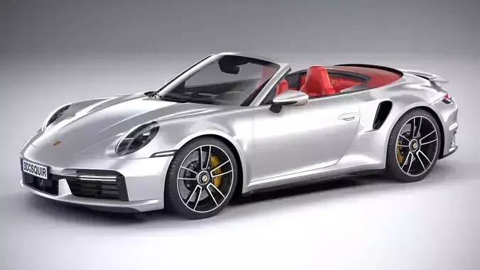 Porsche 911 Turbo S Cabrio 2021 3D model