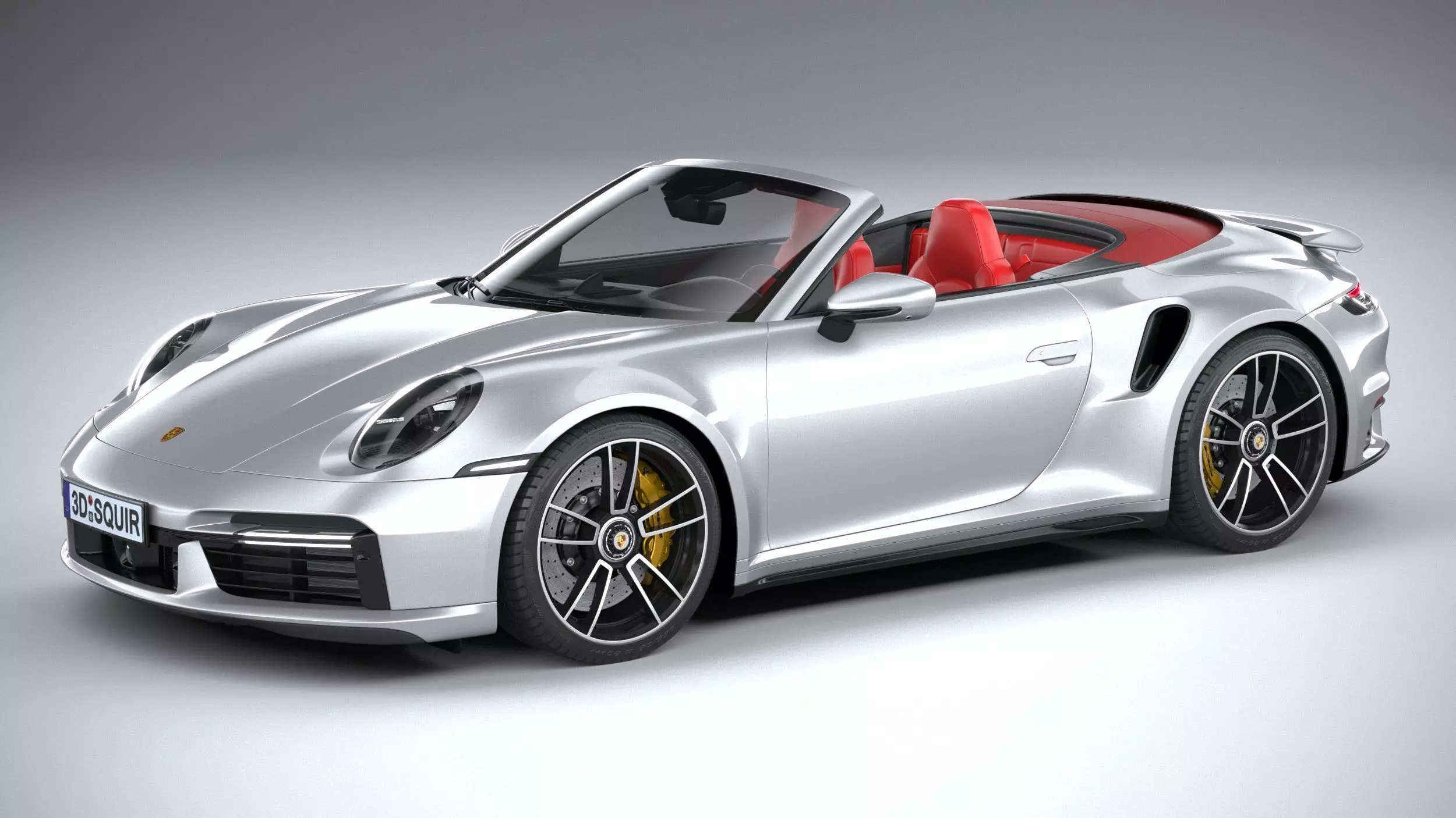 Porsche 911 Turbo S Cabrio 2021 3D model_0