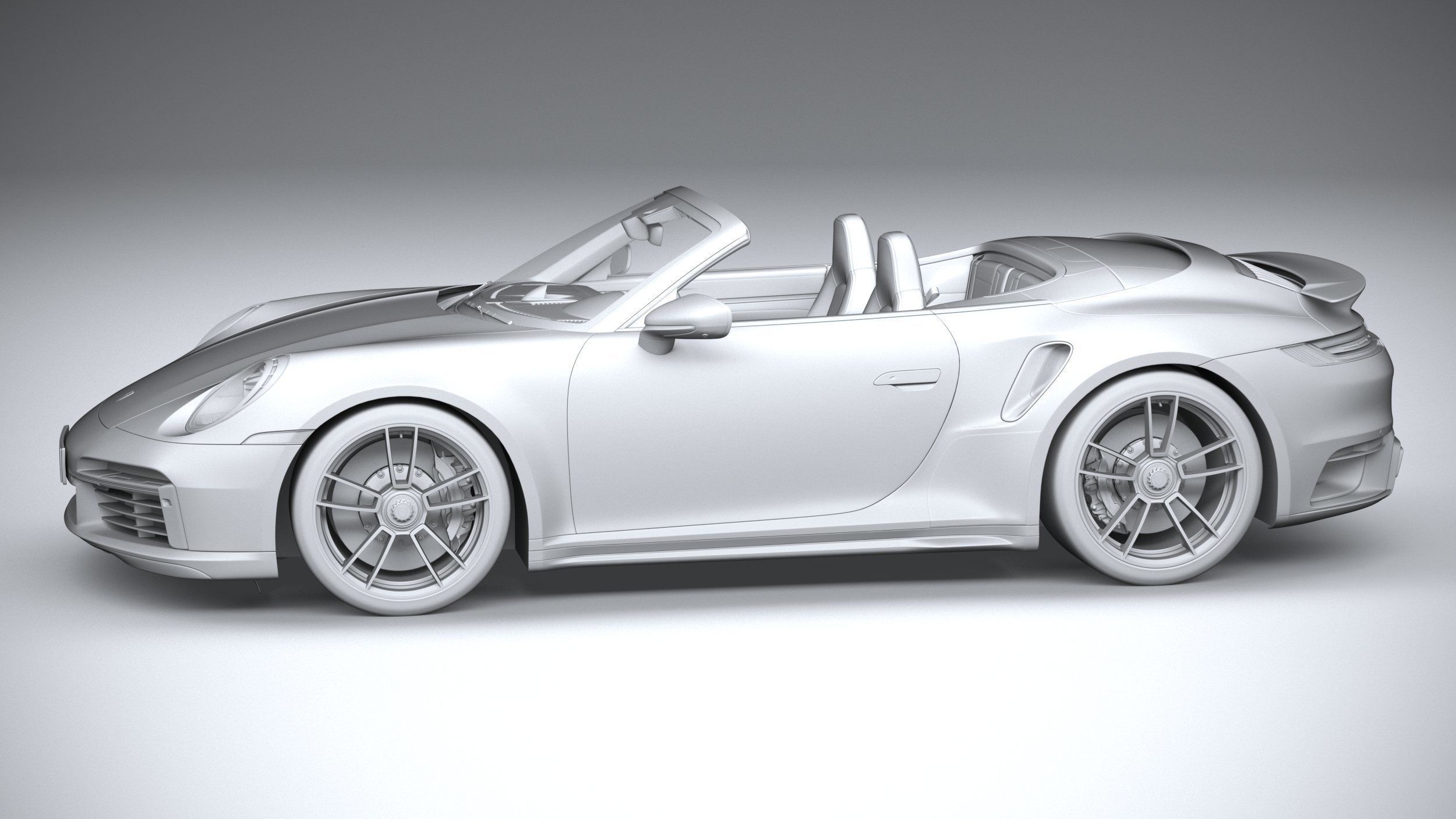 Porsche 911 Turbo S Cabrio 2021 3D model_29