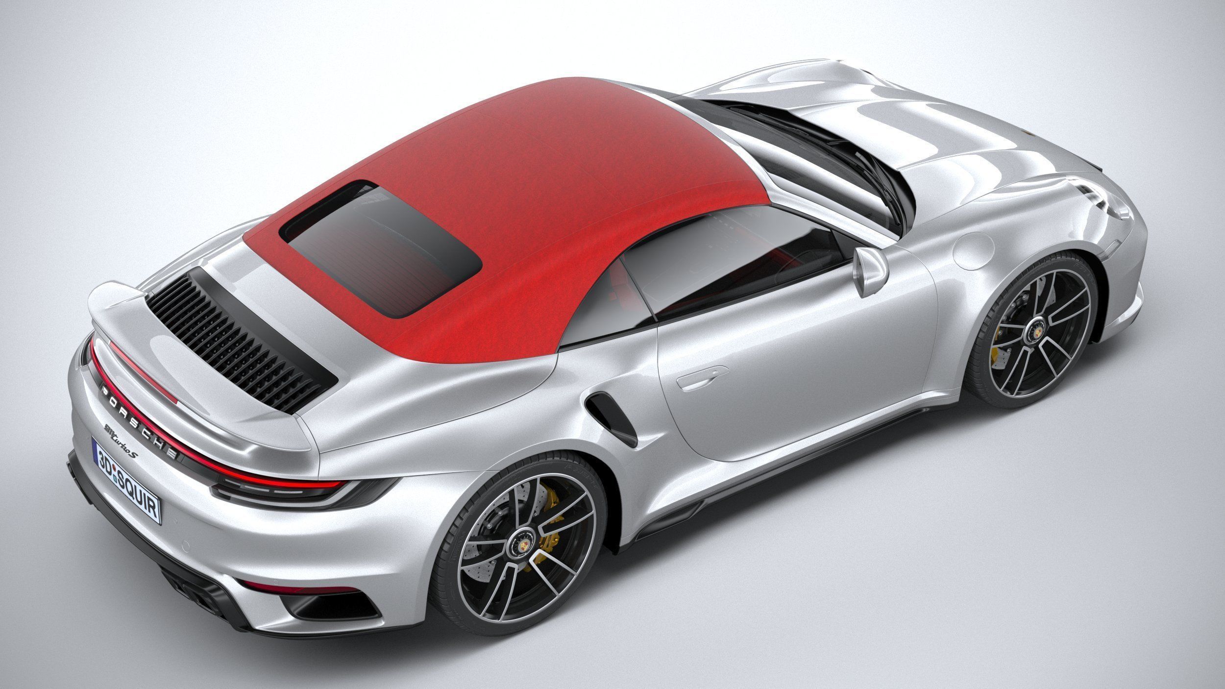 Porsche 911 Turbo S Cabrio 2021 3D model_39