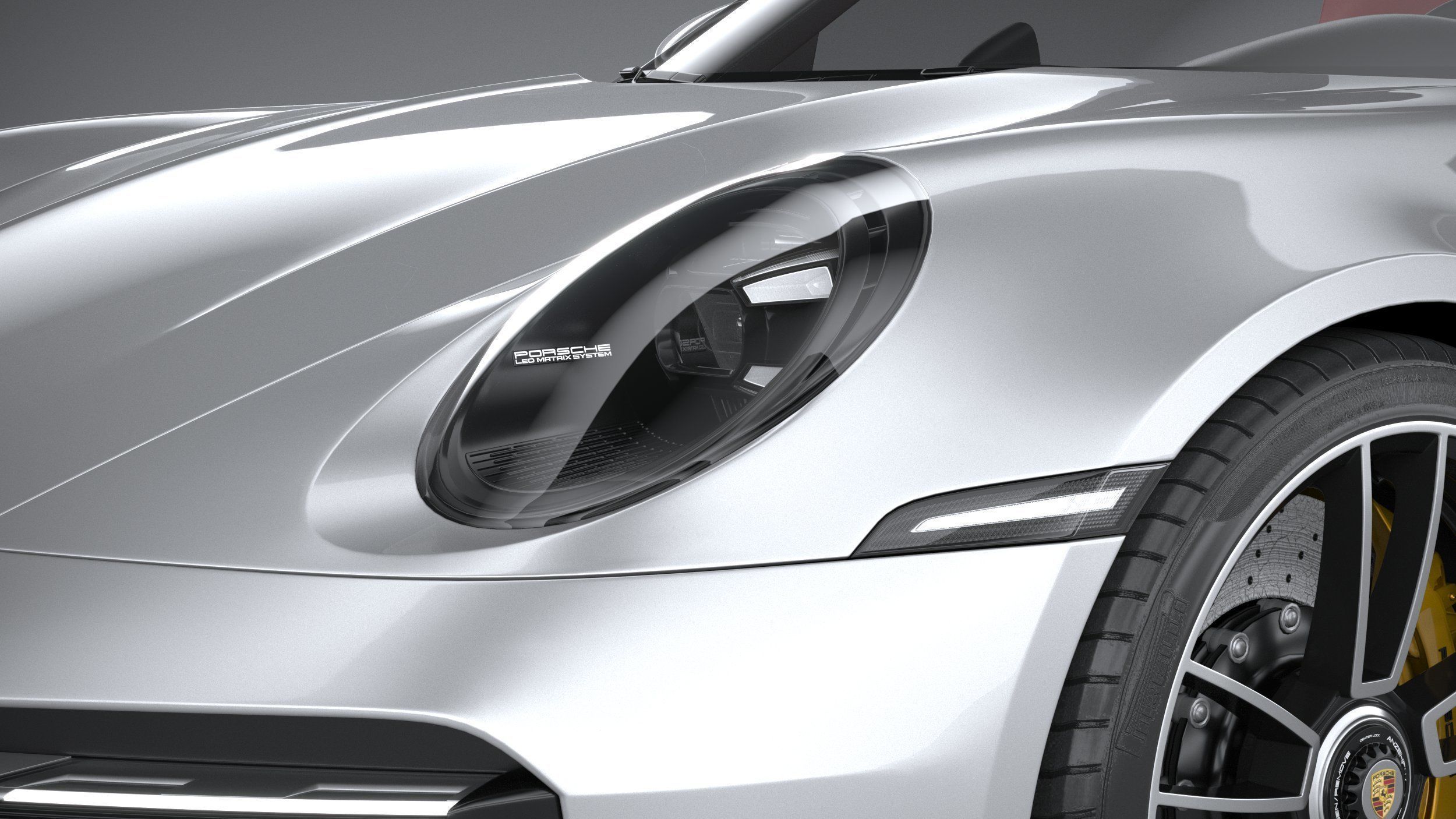 Porsche 911 Turbo S Cabrio 2021 3D model_14