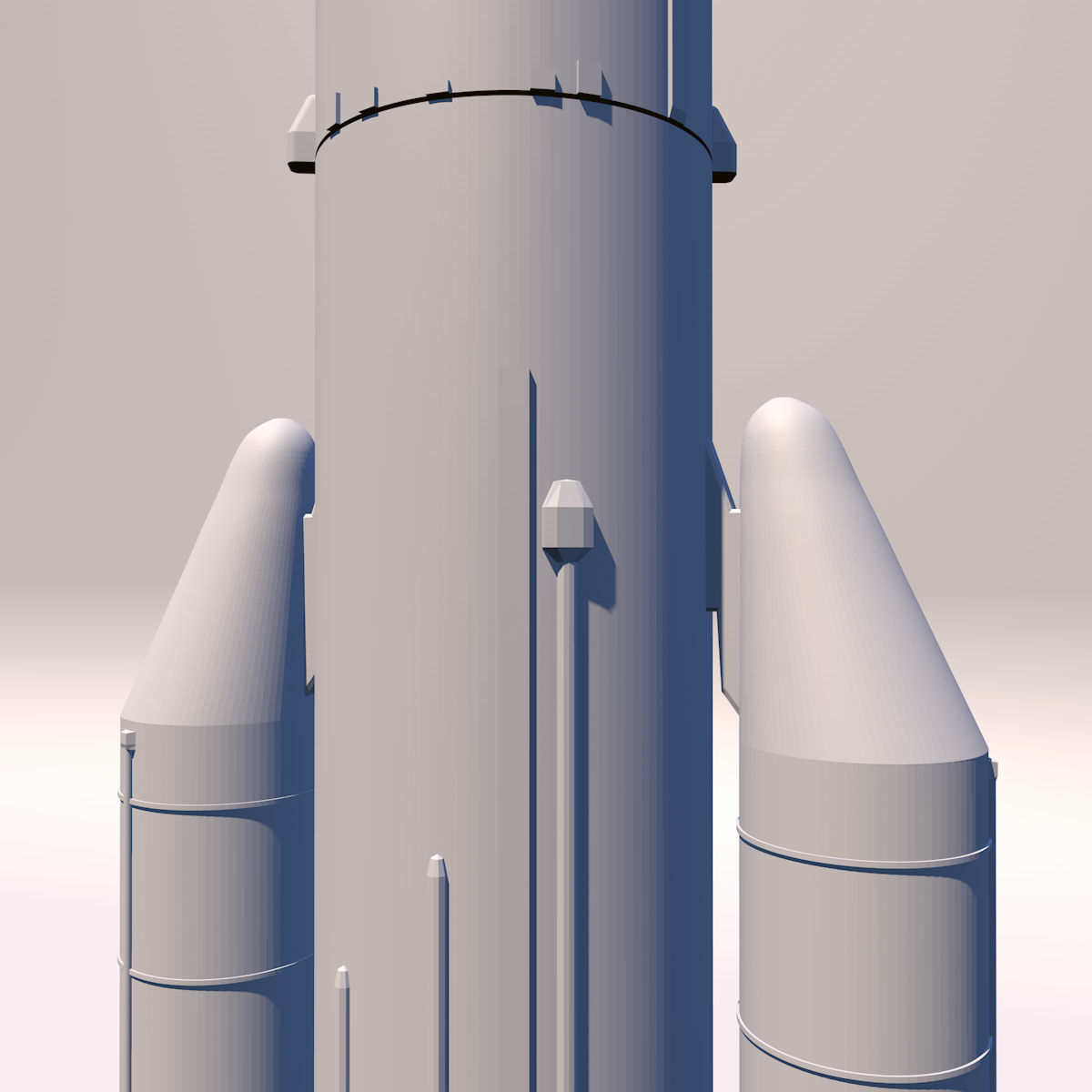 Ariane 5 rocket 3D print model_3