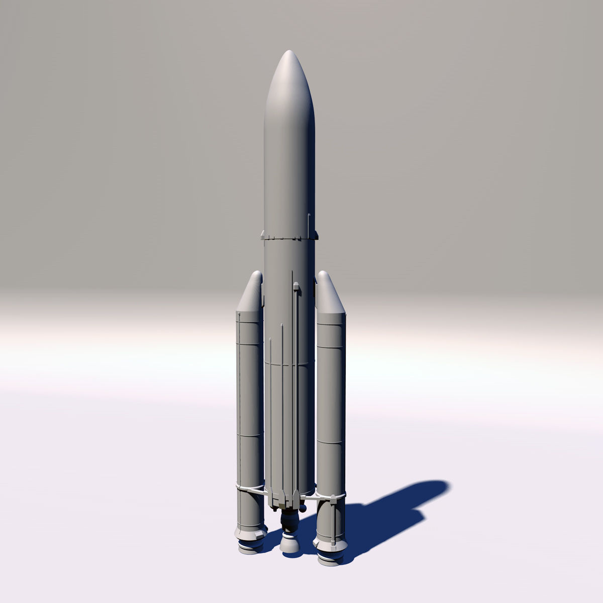 Ariane 5 rocket 3D print model_1