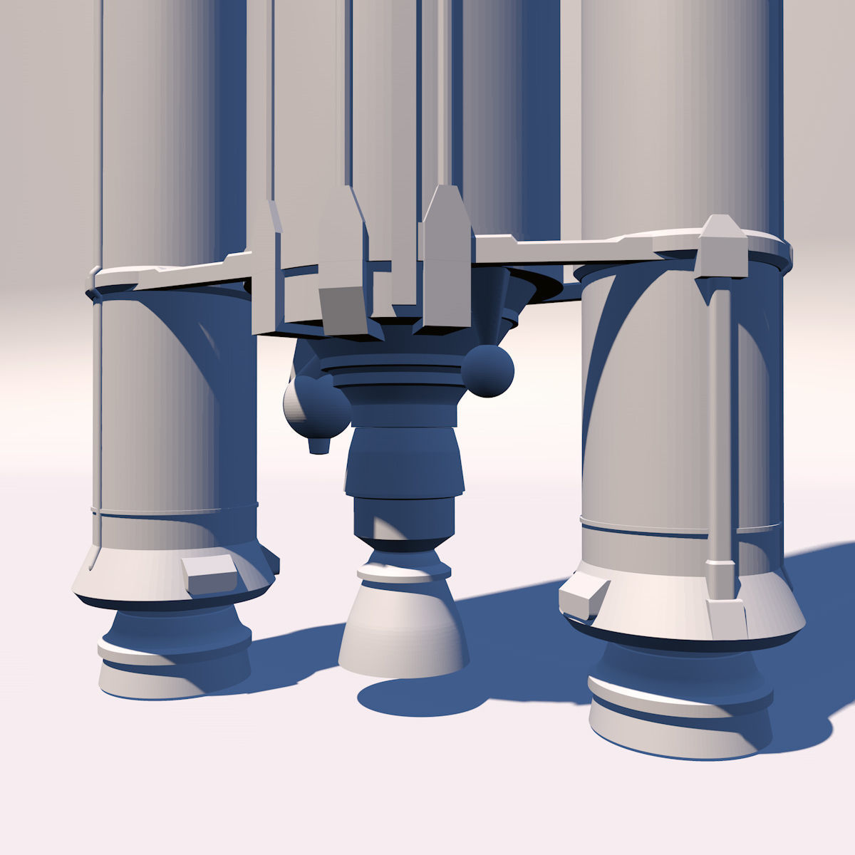 Ariane 5 rocket 3D print model_2