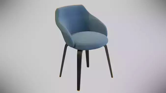 Chair modern blue
