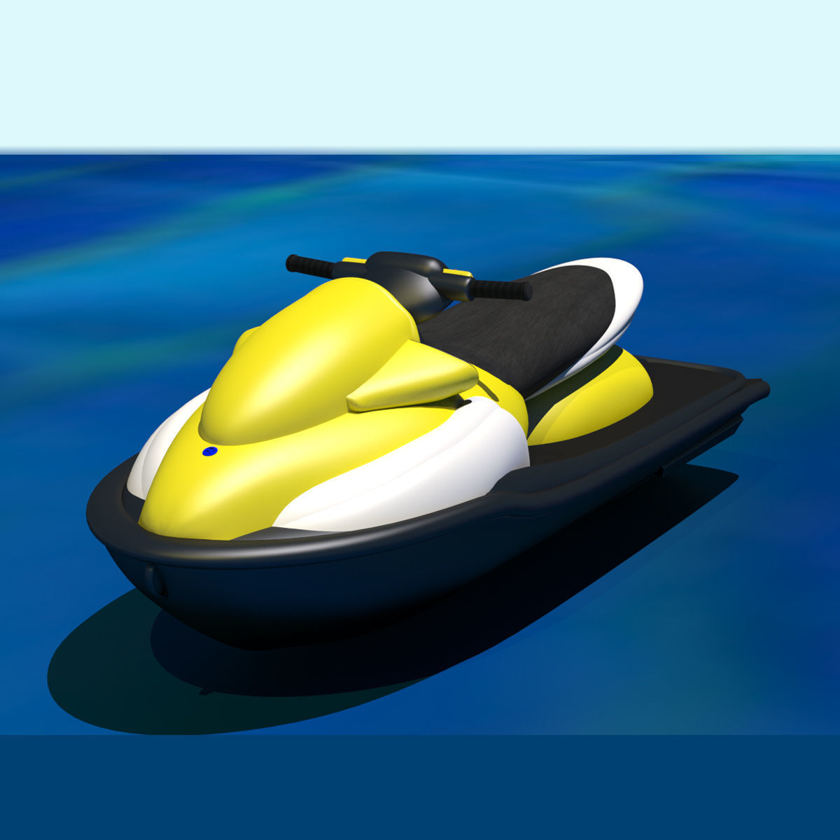 Personal Watercraft ocean 3D model CGTrader