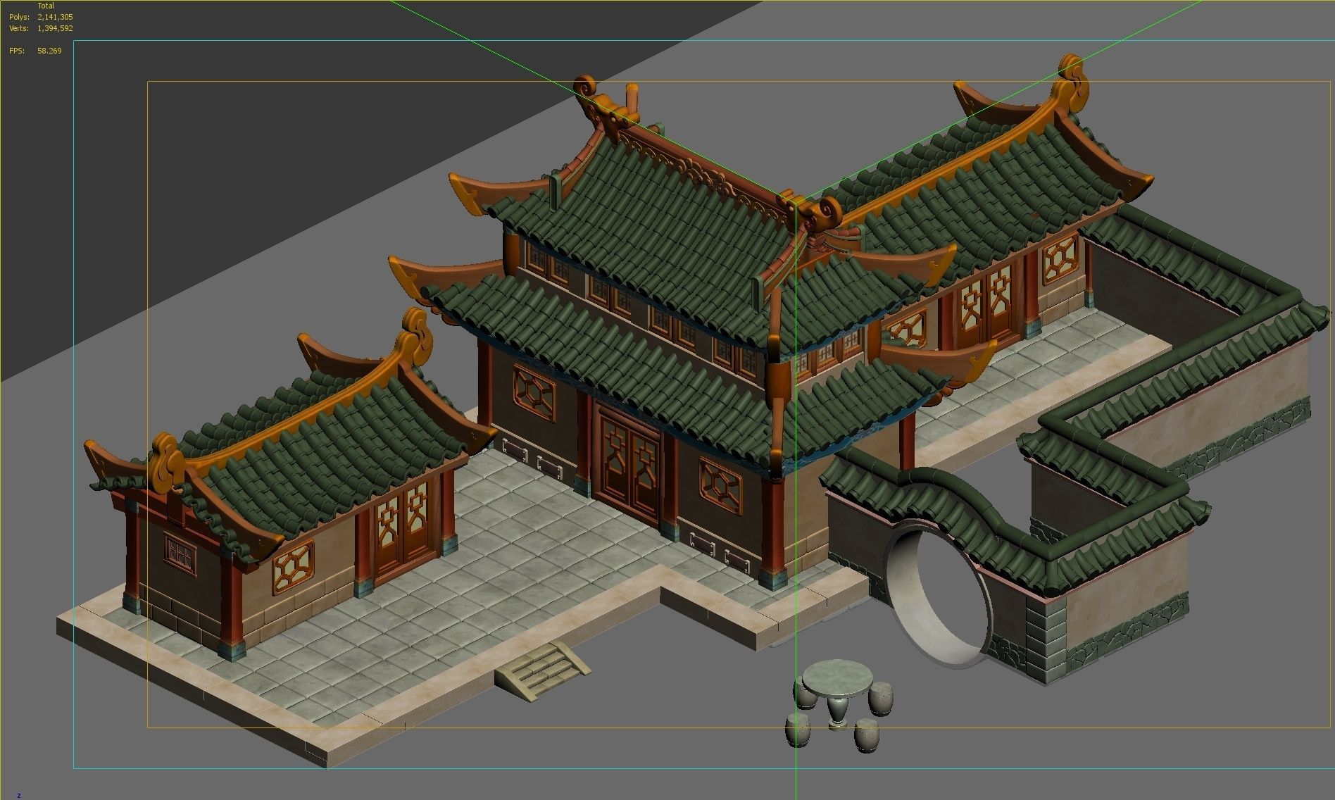 Ancient Architecture 3D model_1