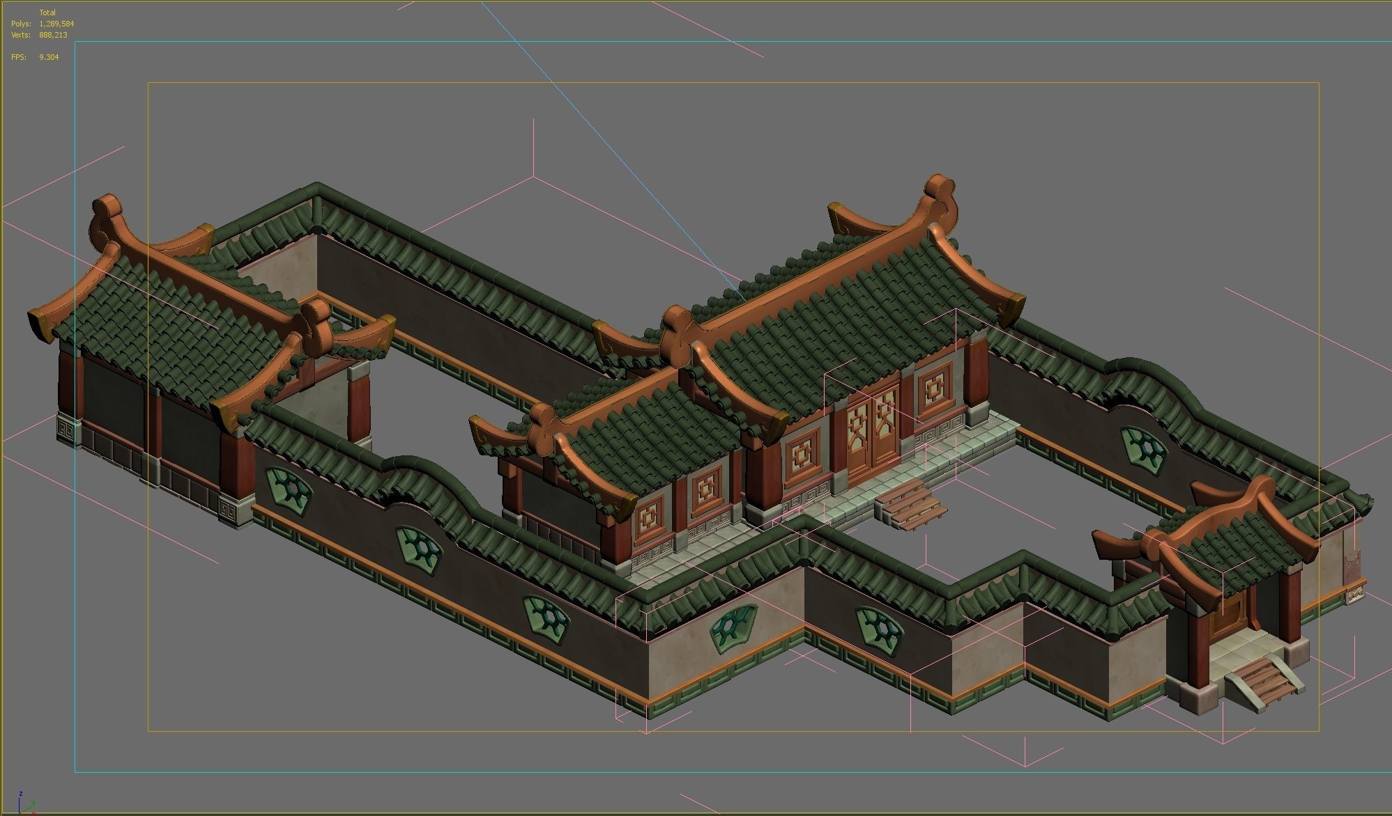 Ancient Architecture 3D model_1