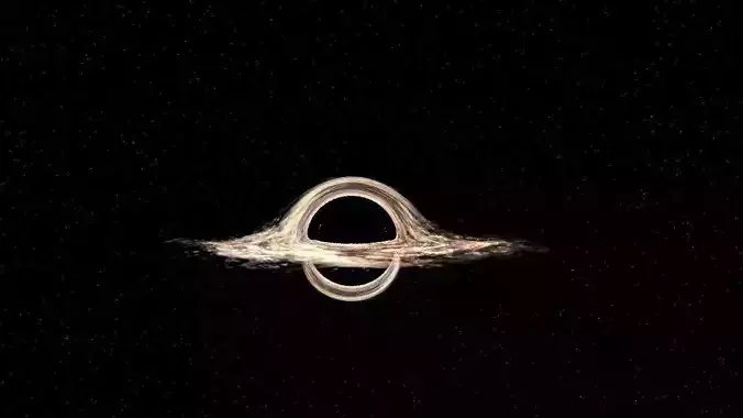 the supermassive black hole  Messier 87 Interstellar 3D model