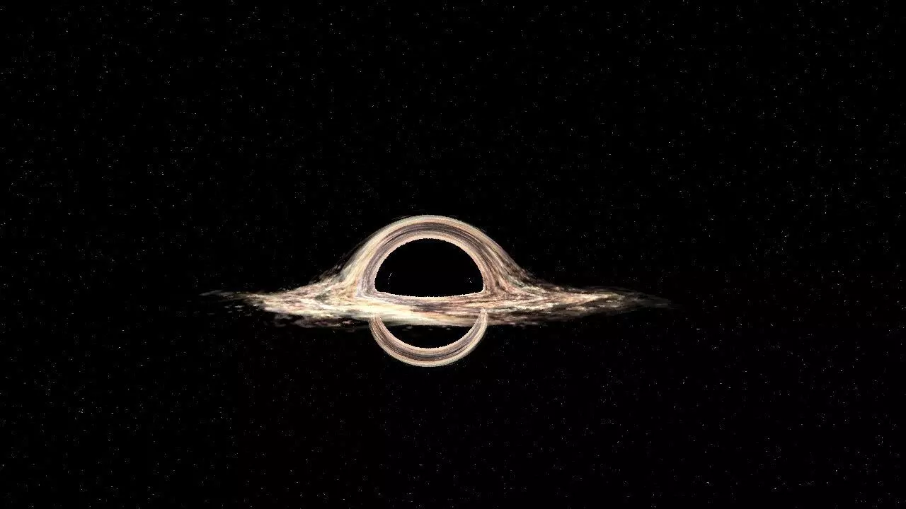 the supermassive black hole  Messier 87 Interstellar 3D model_0