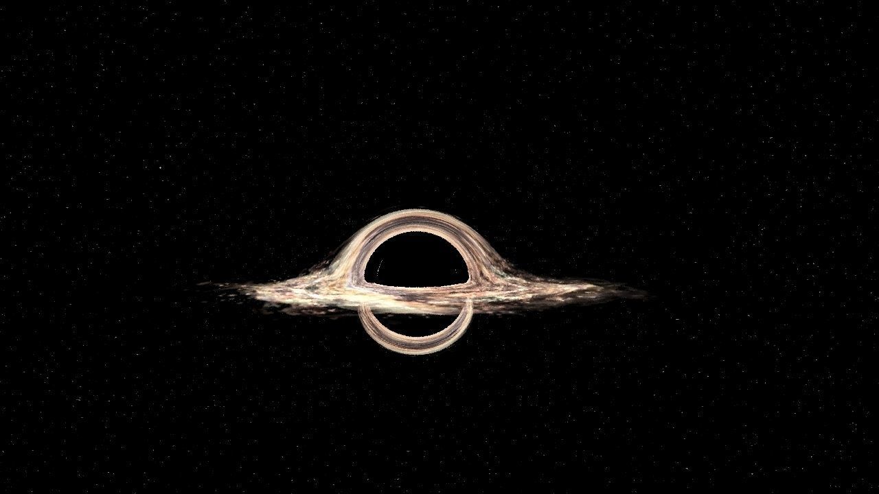 the supermassive black hole  Messier 87 Interstellar 3D model_8