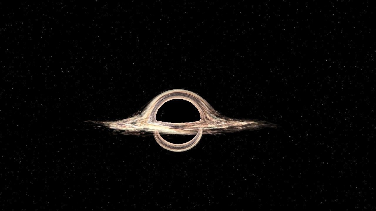 the supermassive black hole  Messier 87 Interstellar 3D model_9