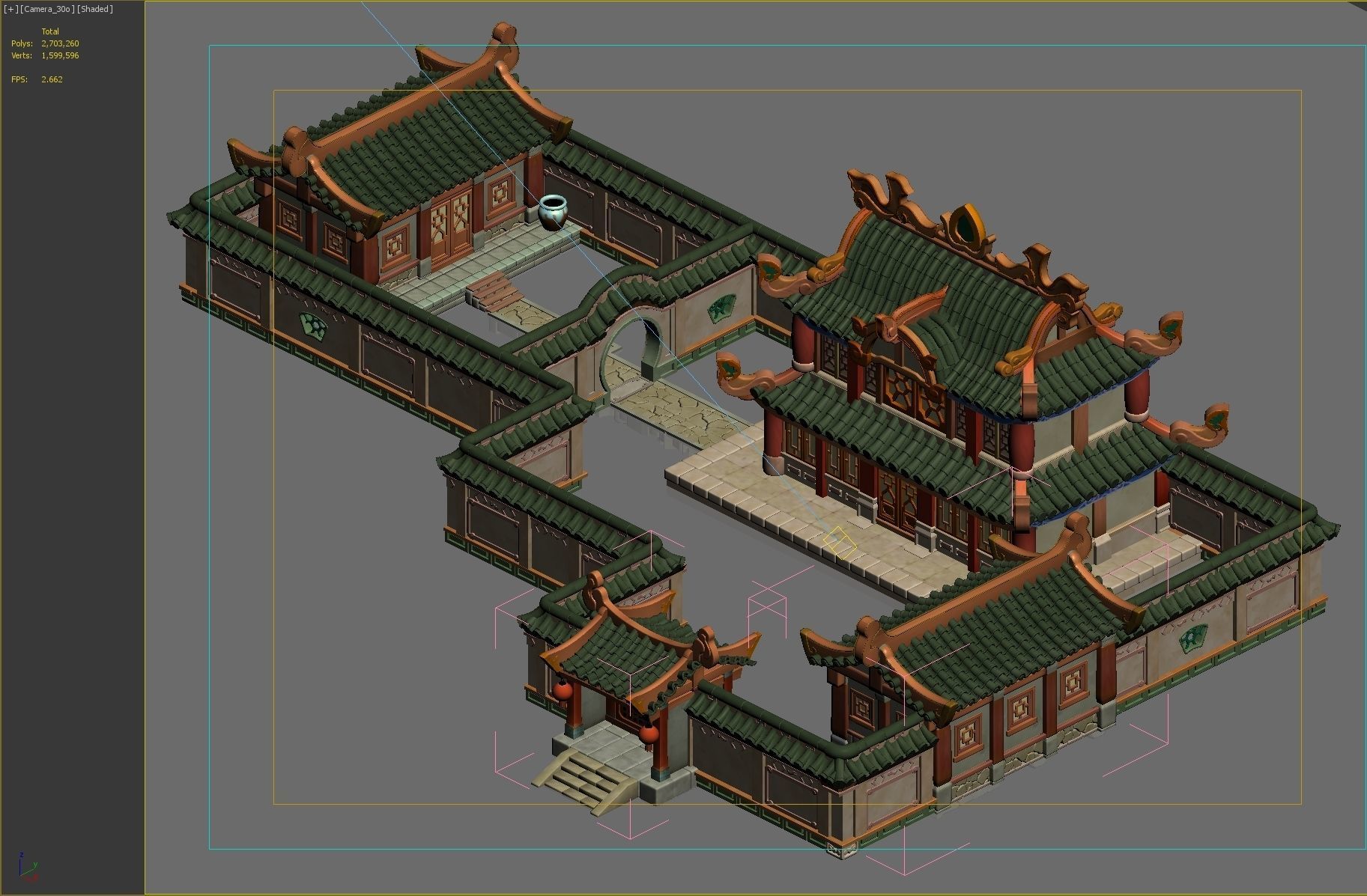 Ancient Architecture 3D model_1