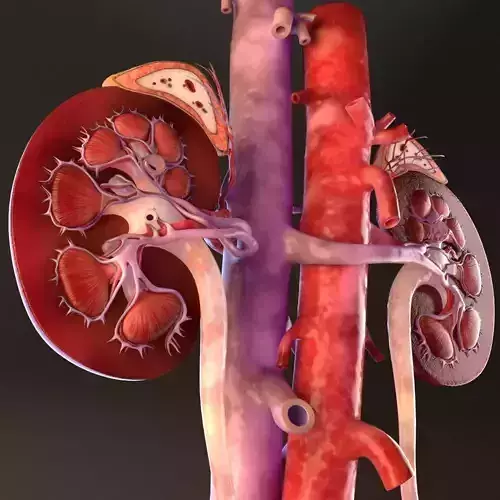 Kidney Cross Section 3D model