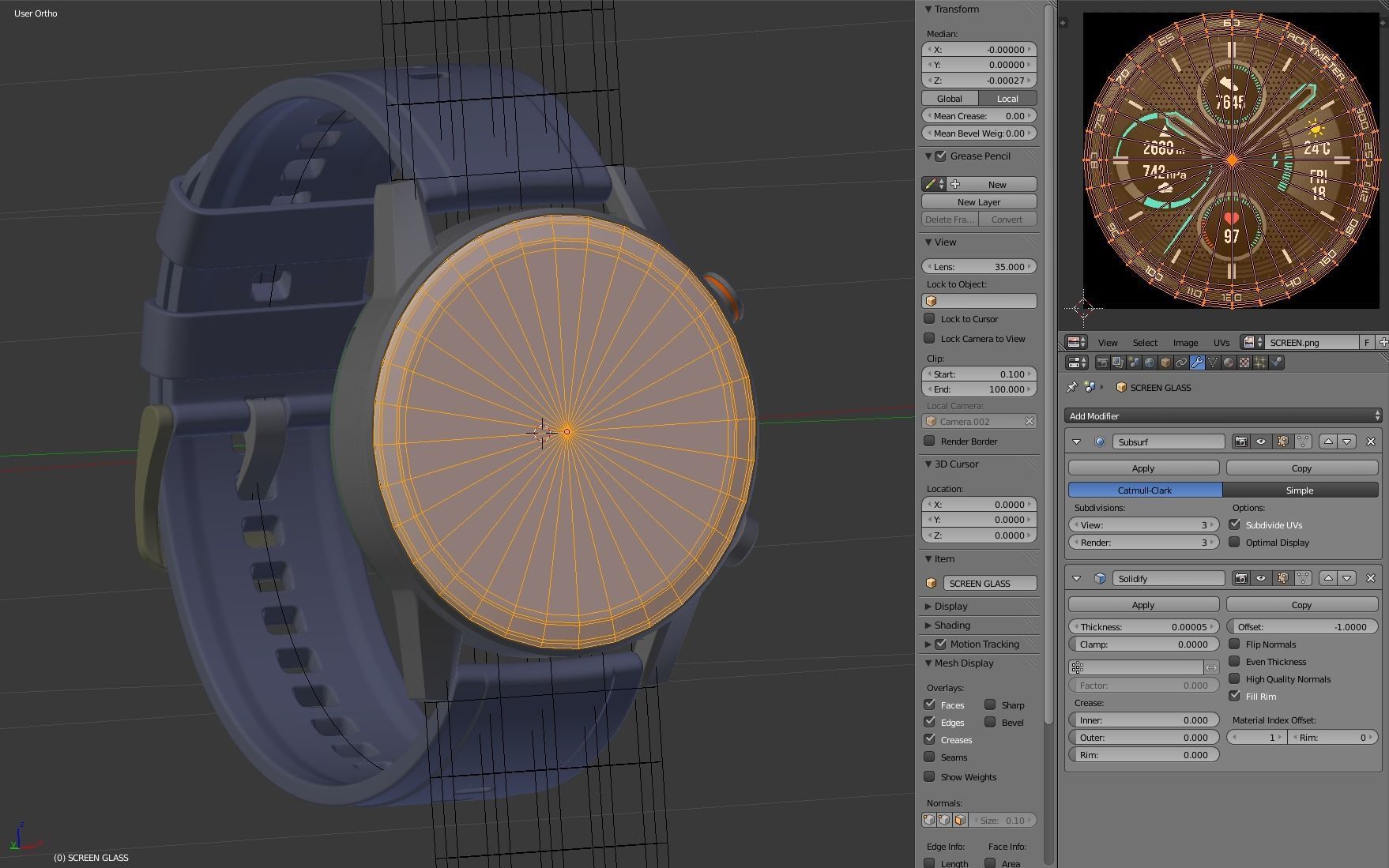 Honor Magic Watch 2 3D model_26
