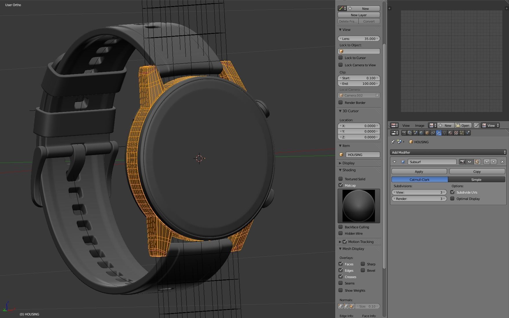 Honor Magic Watch 2 3D model_25