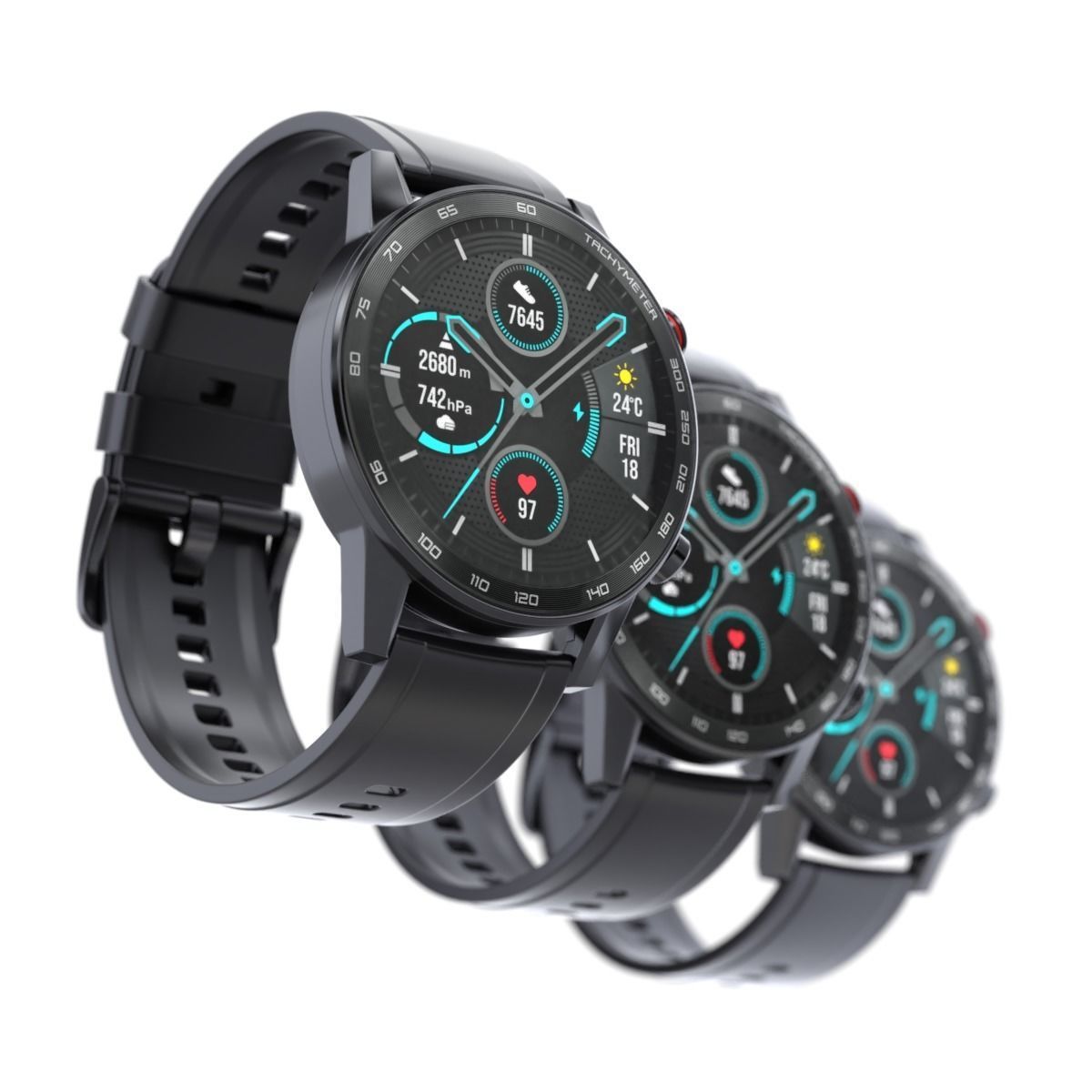 Honor Magic Watch 2 3D model_14