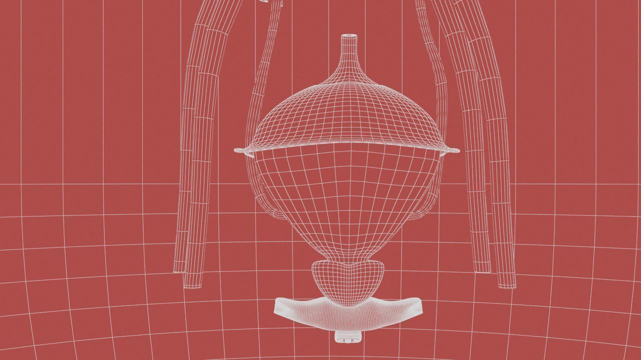 Urinary Kidney System 3D model_23