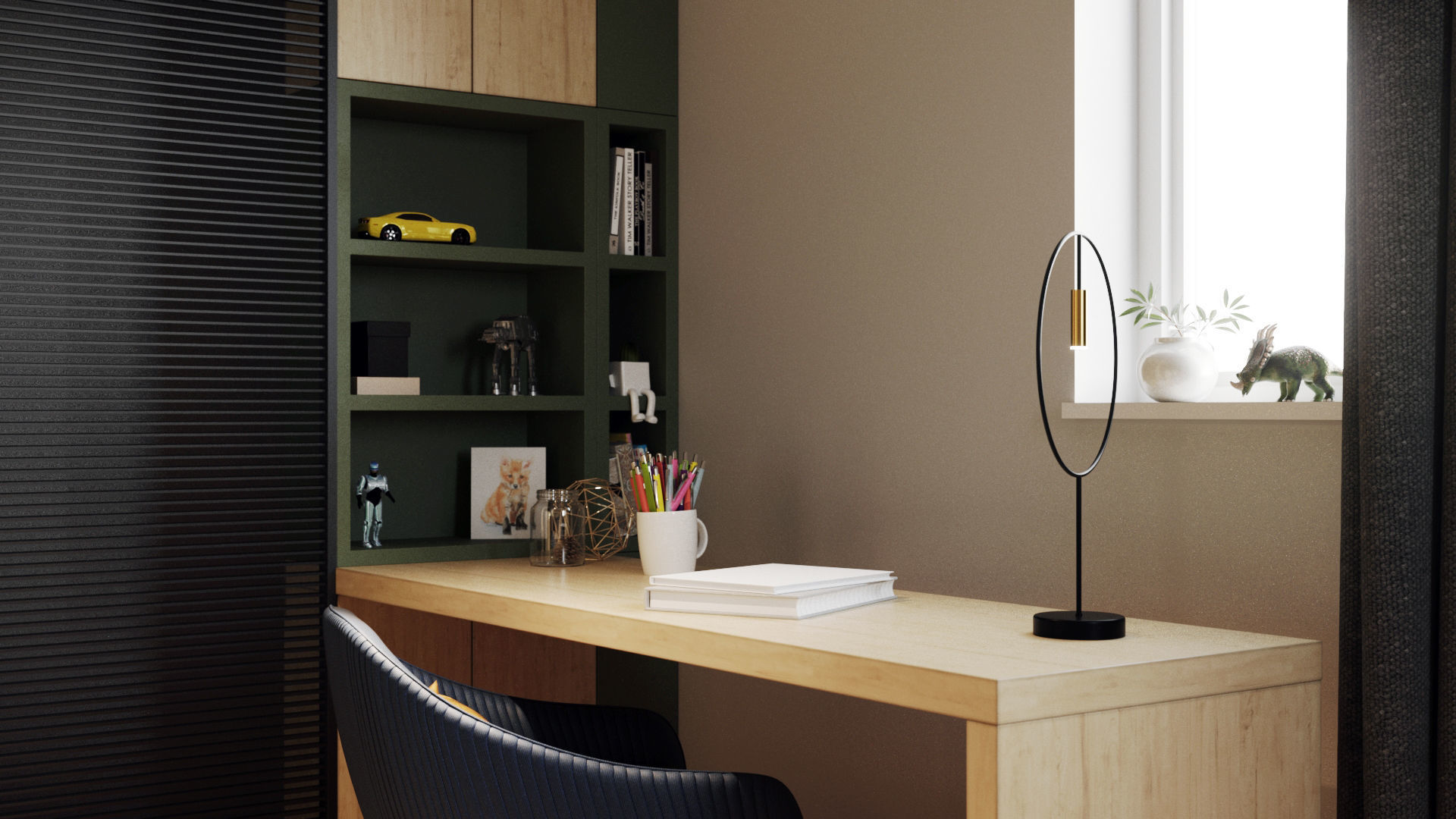 Kid bedroom 3D model_3