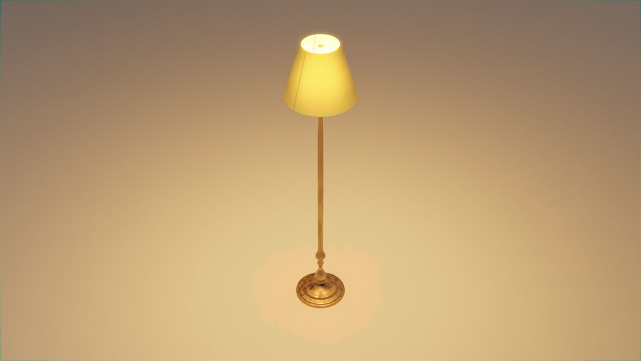 Floor Lamp Free 3D model_2