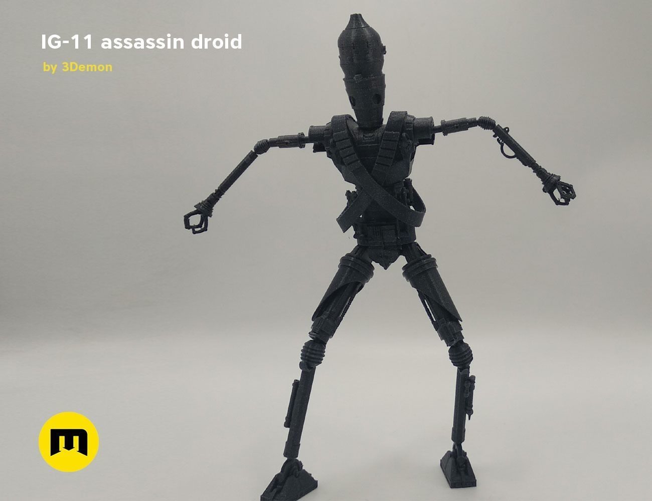 Assassin droid IG-11 Mandalorian 3D print model_7