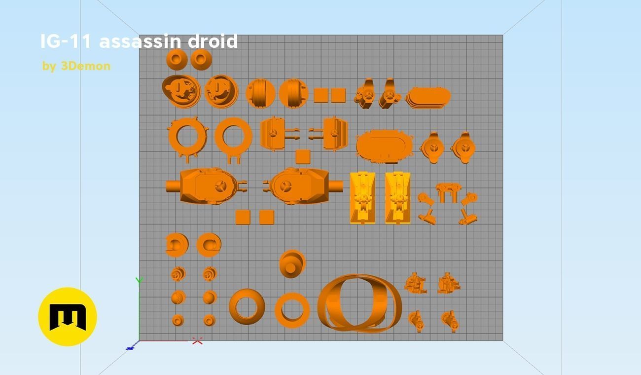 Assassin droid IG-11 Mandalorian 3D print model_16