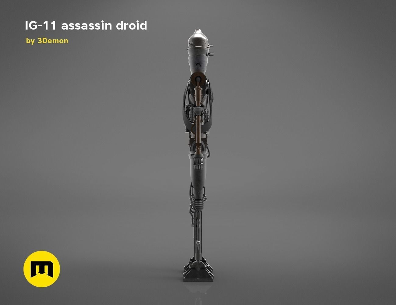 Assassin droid IG-11 Mandalorian 3D print model_14