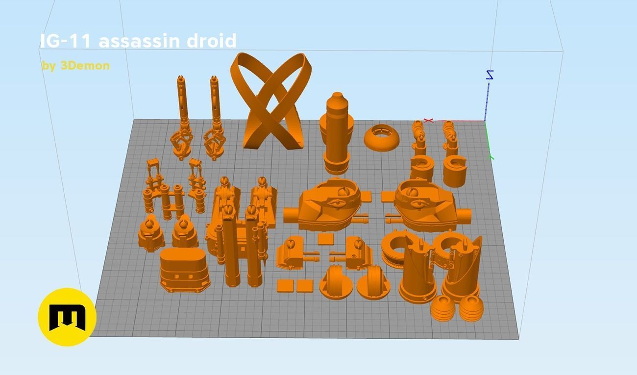 Assassin droid IG-11 Mandalorian 3D print model_18