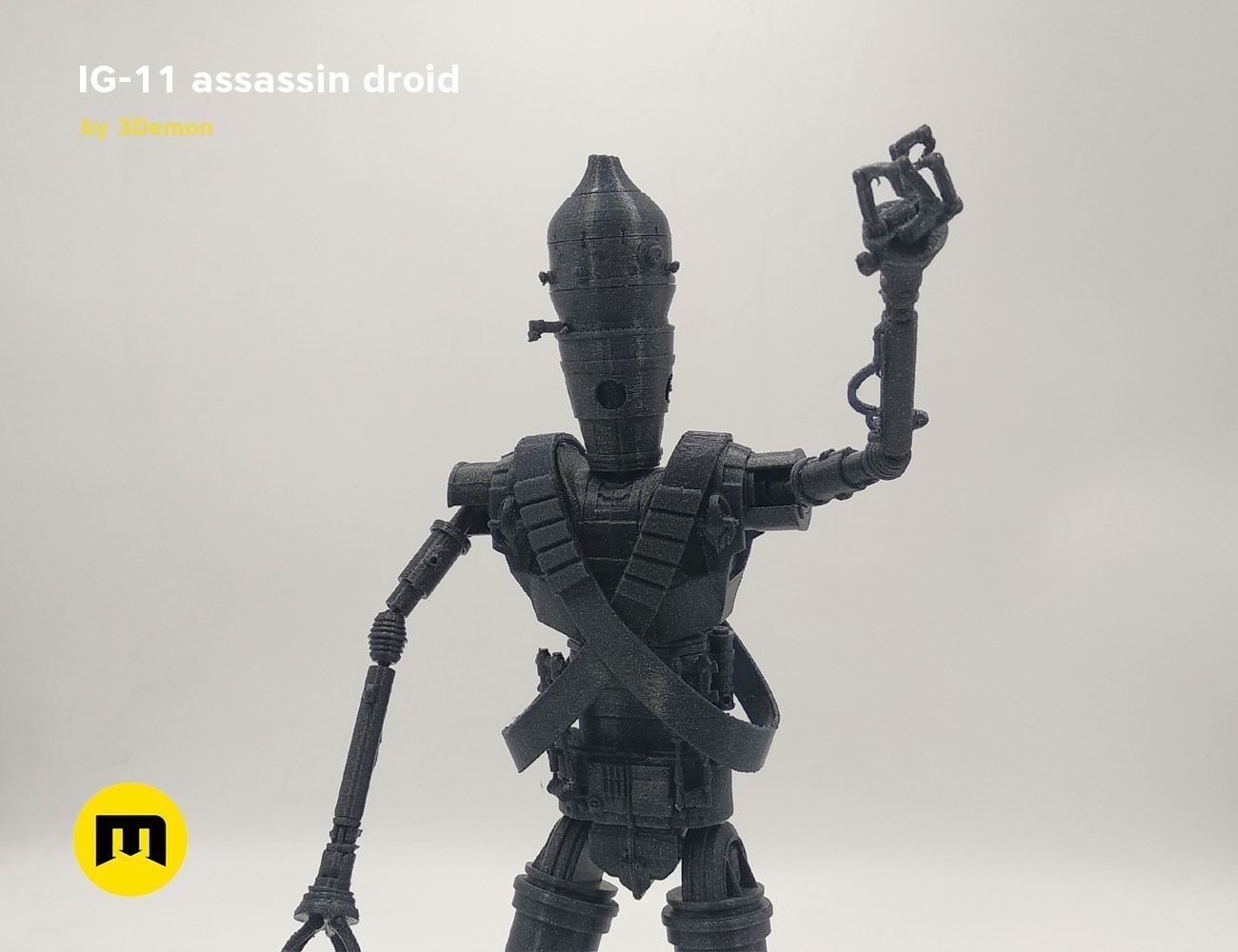 Assassin droid IG-11 Mandalorian 3D print model_8