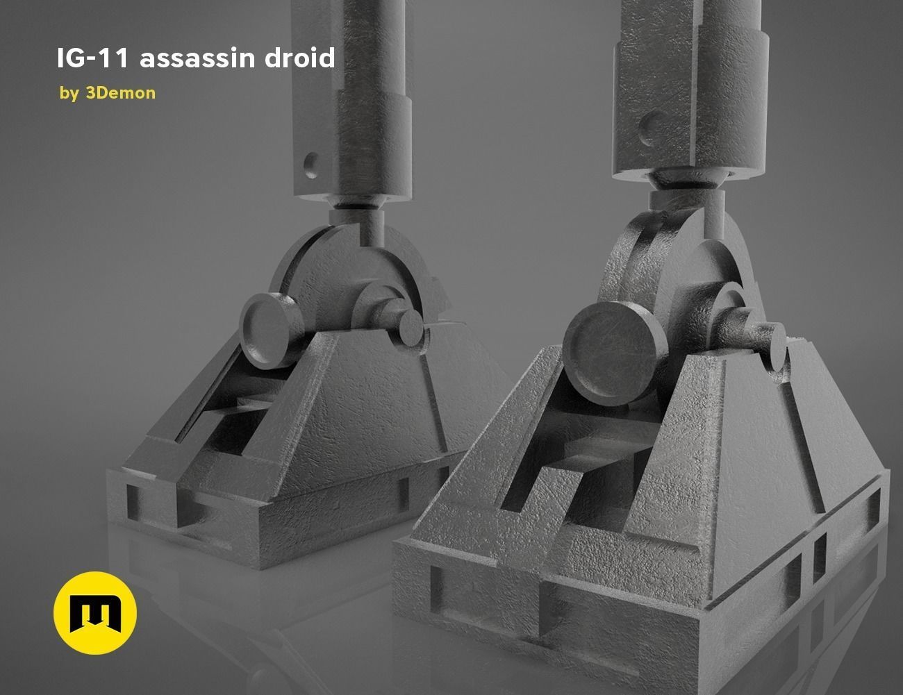 Assassin droid IG-11 Mandalorian 3D print model_13