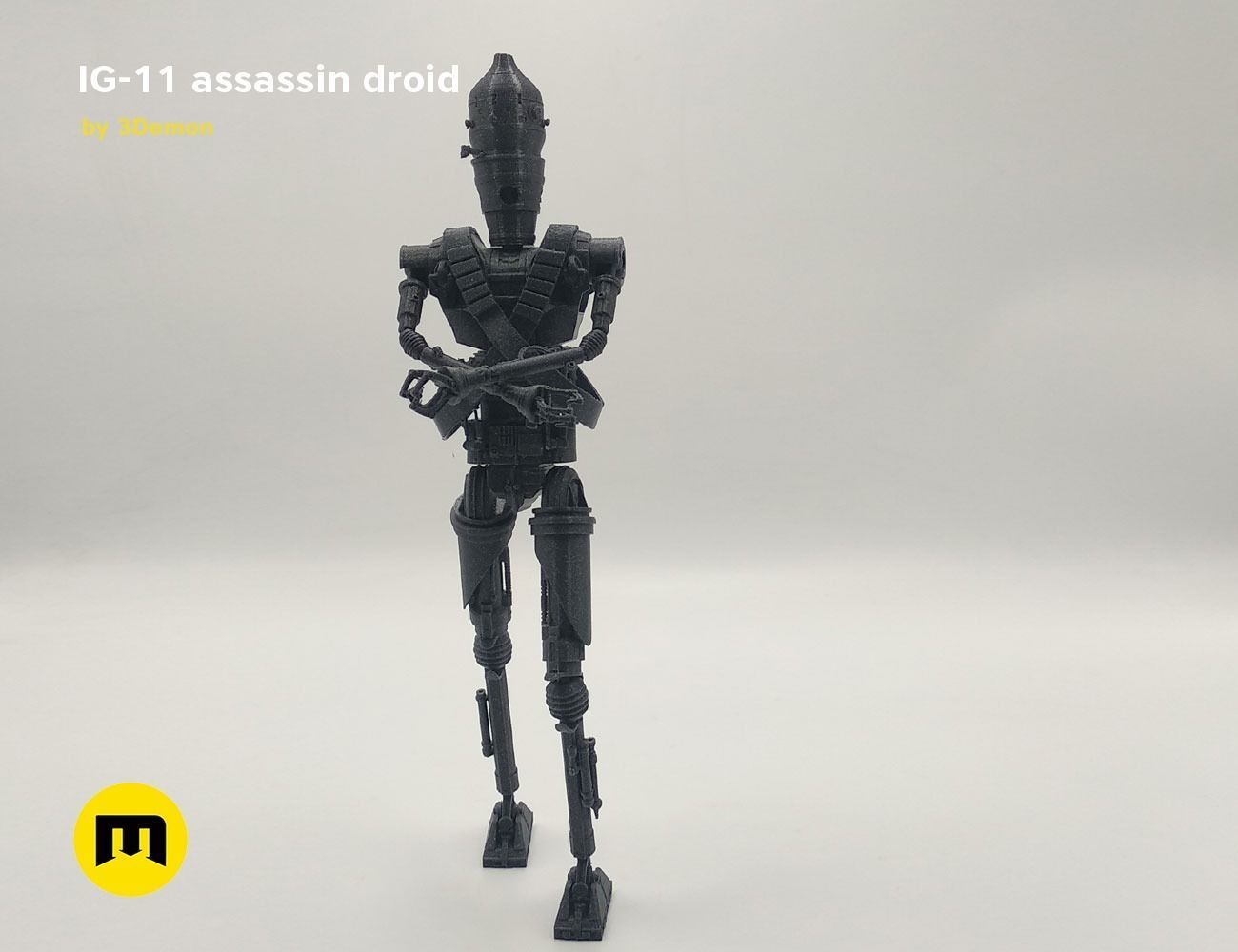 Assassin droid IG-11 Mandalorian 3D print model_9
