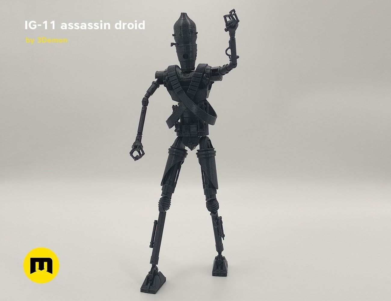 Assassin droid IG-11 Mandalorian 3D print model_6