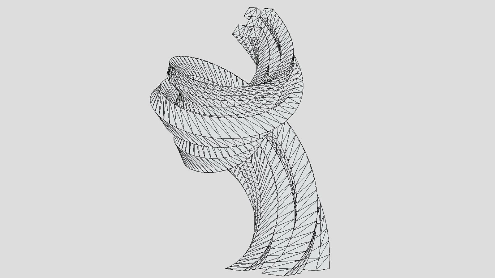 Curly Tower 3D model_5