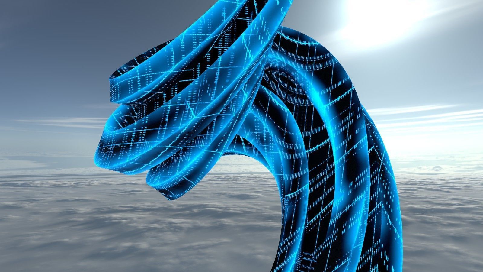 Curly Tower 3D model_2