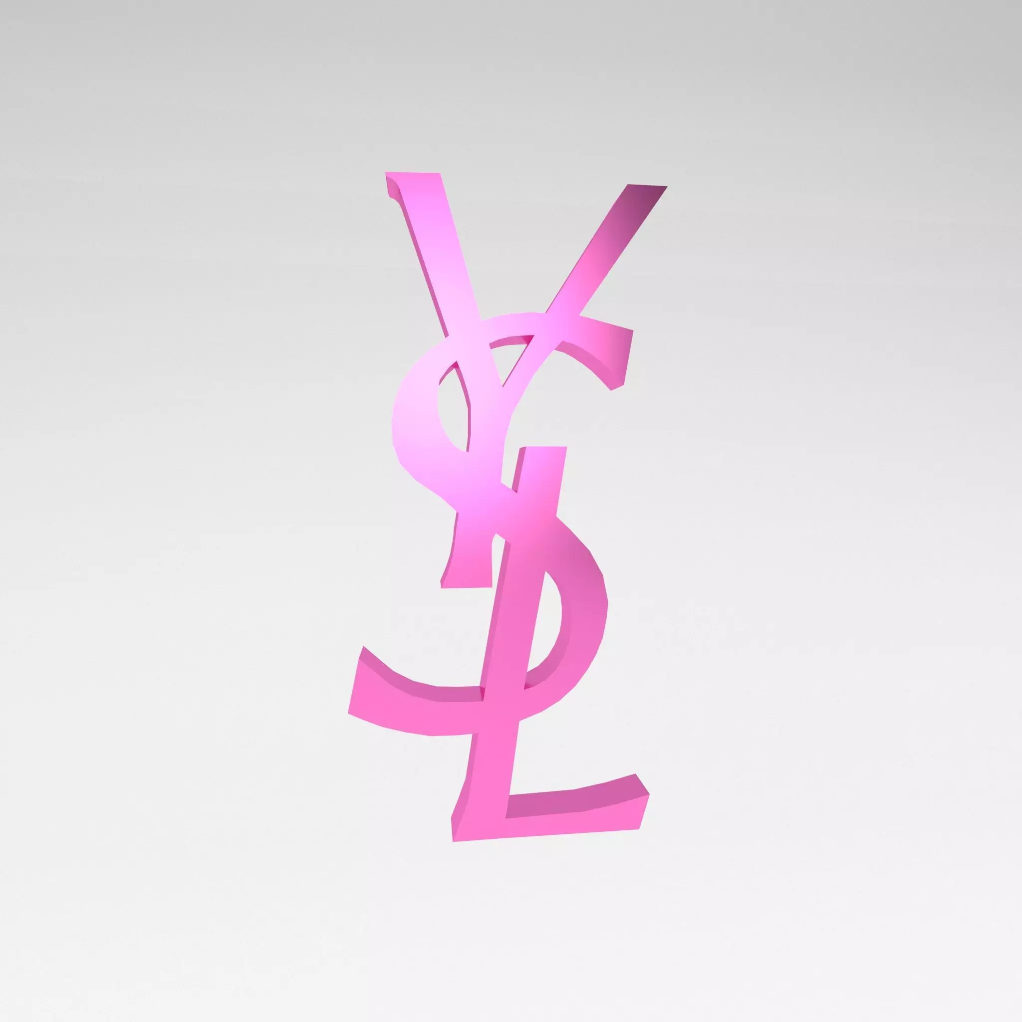 YSL Logo v1 006 Free low-poly 3D model