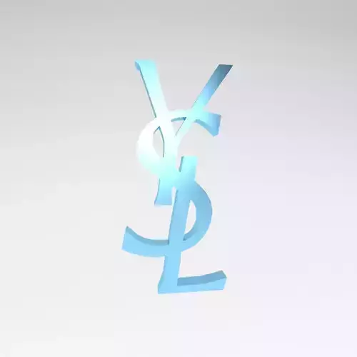 YSL Logo v1 008 Free low-poly 3D model