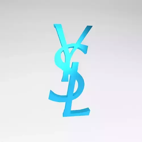 YSL Logo v1 009 Free low-poly 3D model