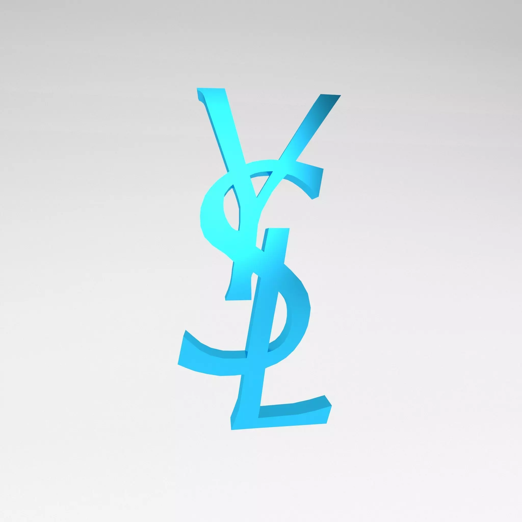 YSL Logo v1 009 Free low-poly 3D model