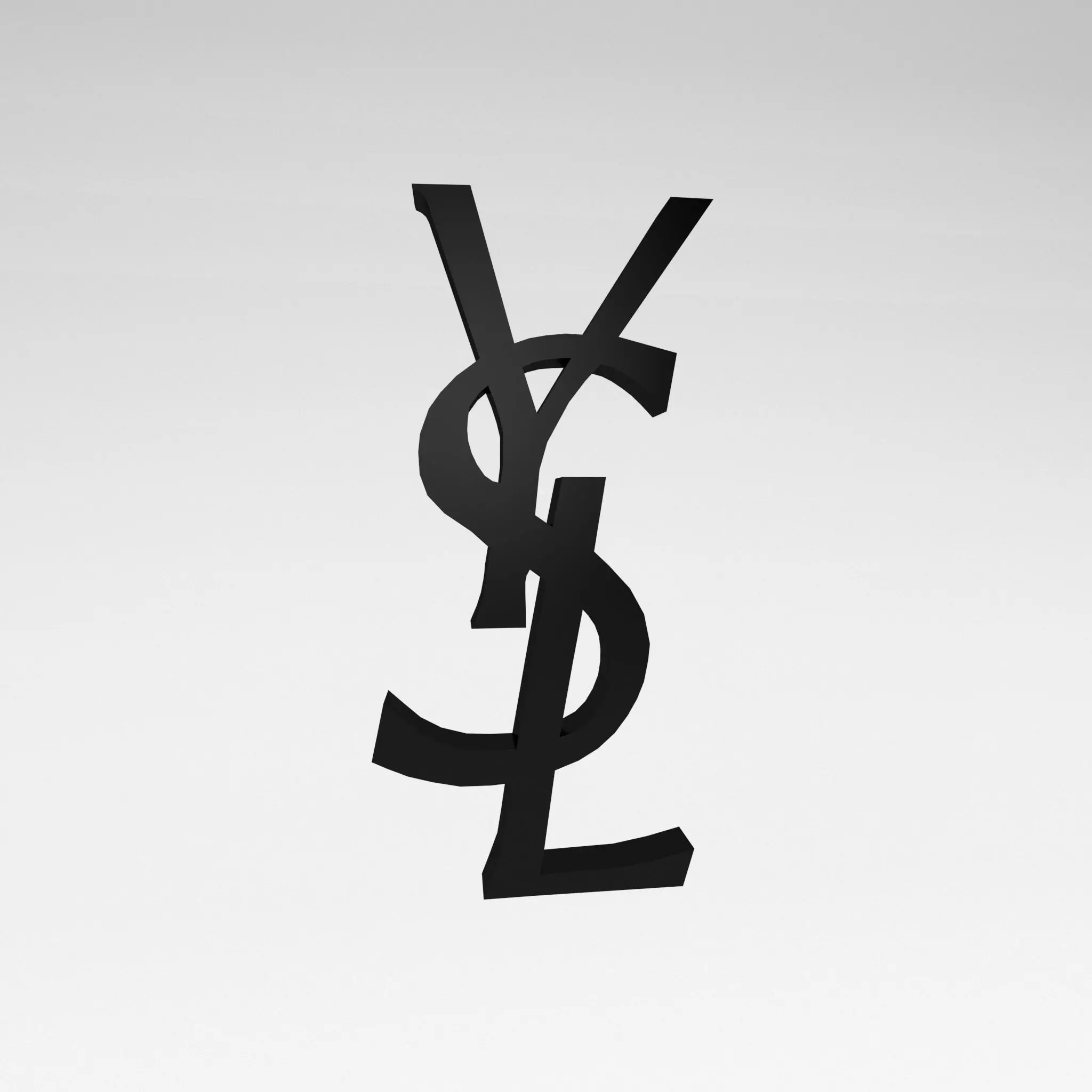 YSL Logo v1 010 Free low-poly 3D model