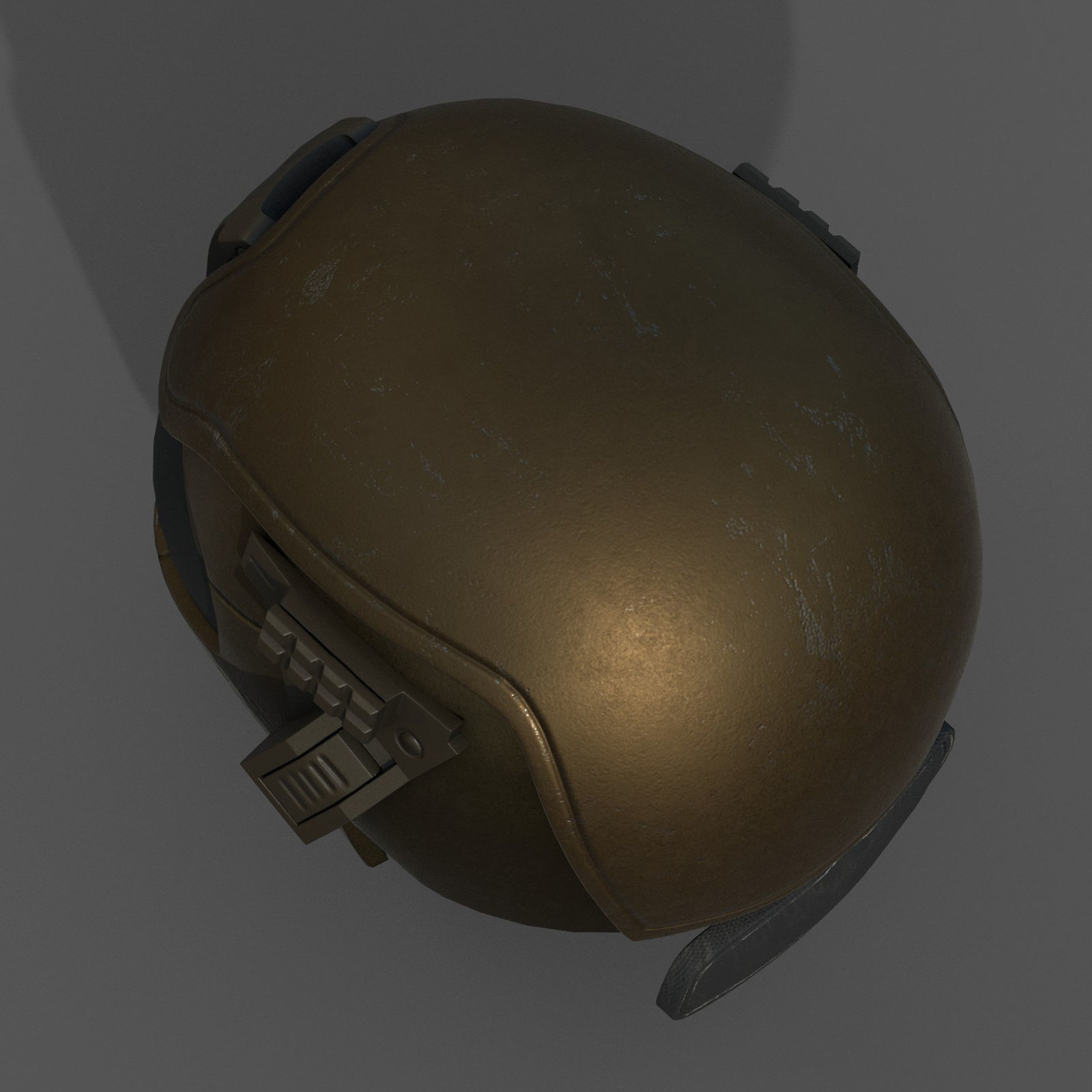 Helmet scifi military combat 3d futuristic technology space Low-poly 3D model_2