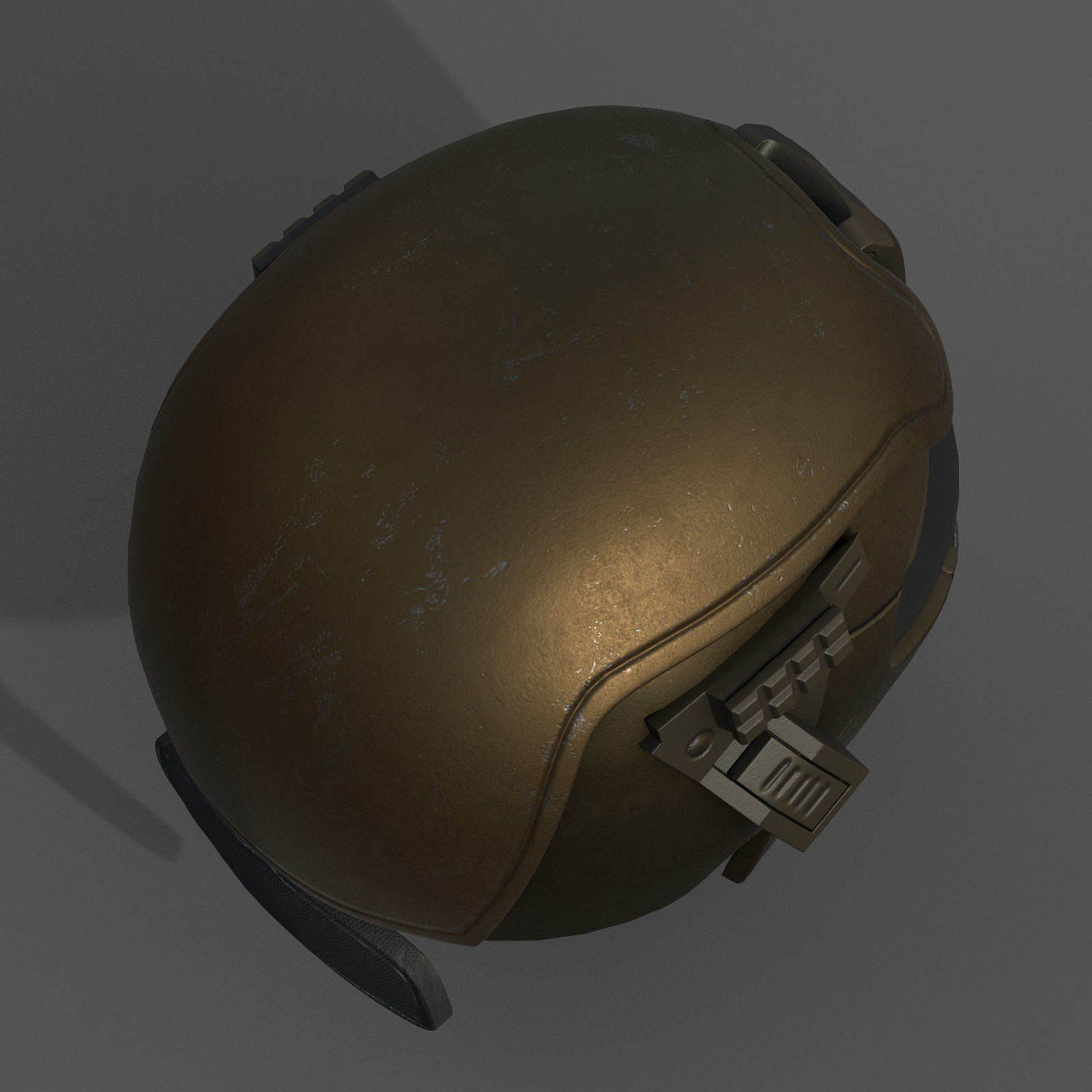 Helmet scifi military combat 3d futuristic technology space Low-poly 3D model_6