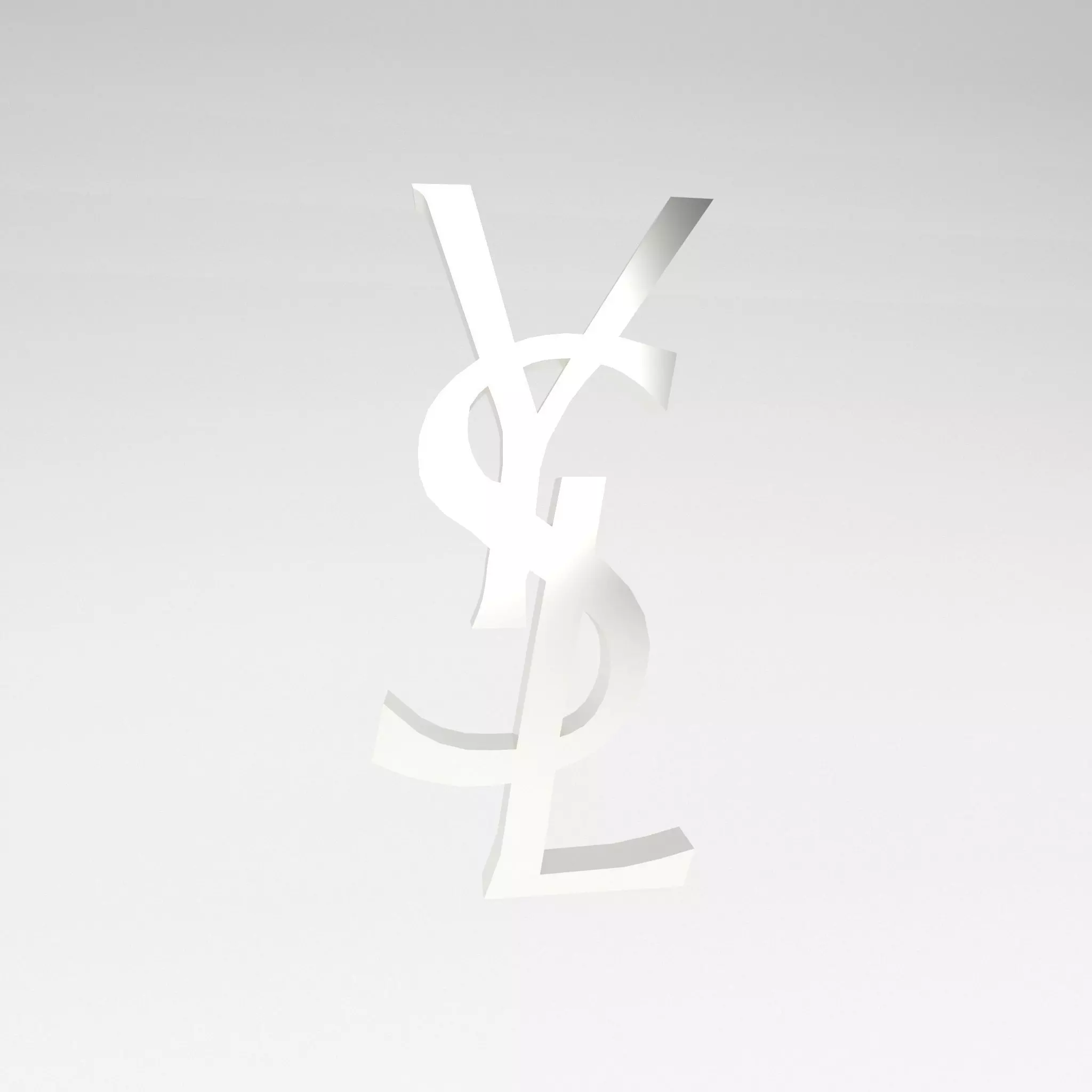 YSL Logo v1 012 Free low-poly 3D model