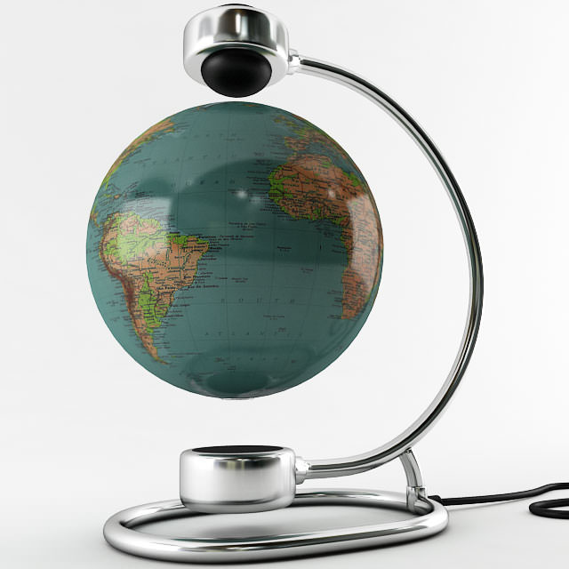 Magnetic Globe 3D model_1
