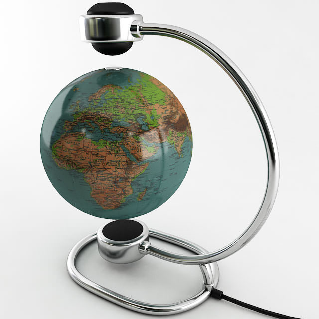 Magnetic Globe 3D model_4