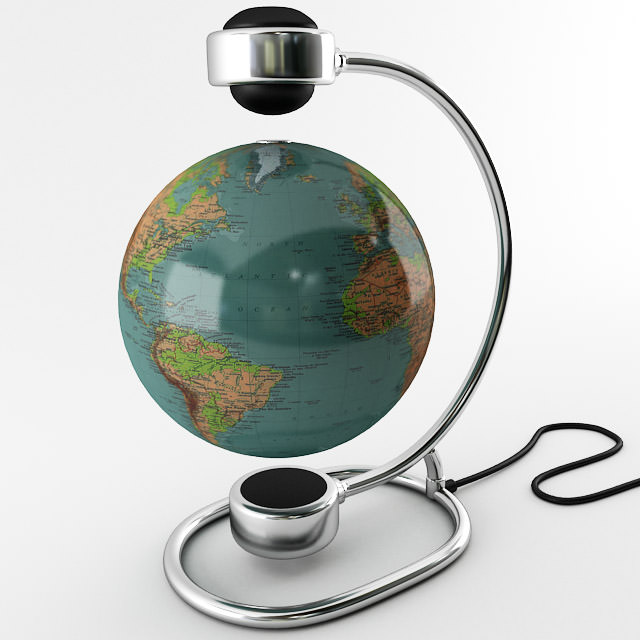 Magnetic Globe 3D model_2