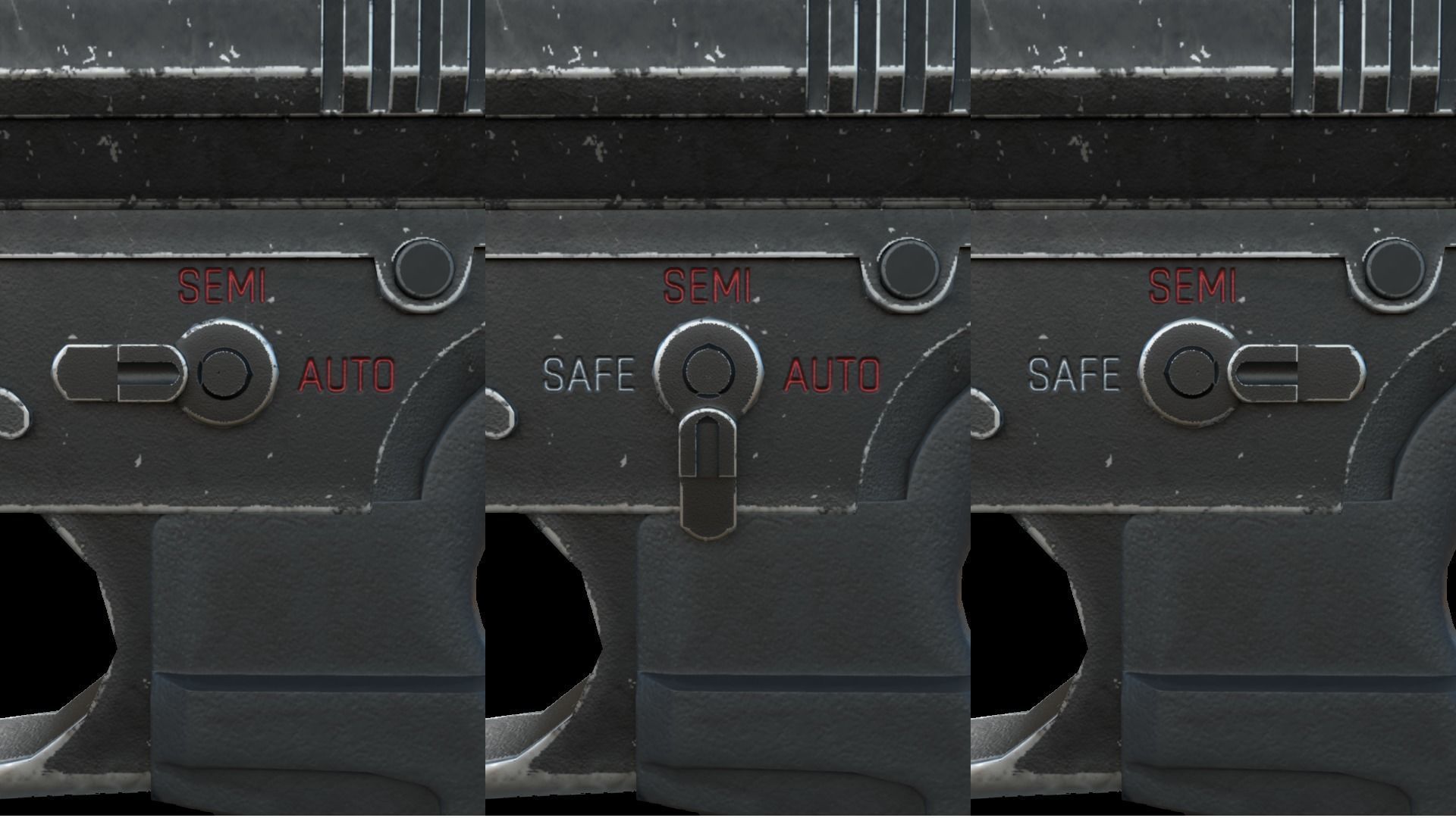 Modular Combat Rifle-Carbine Variant Low-poly 3D model_43