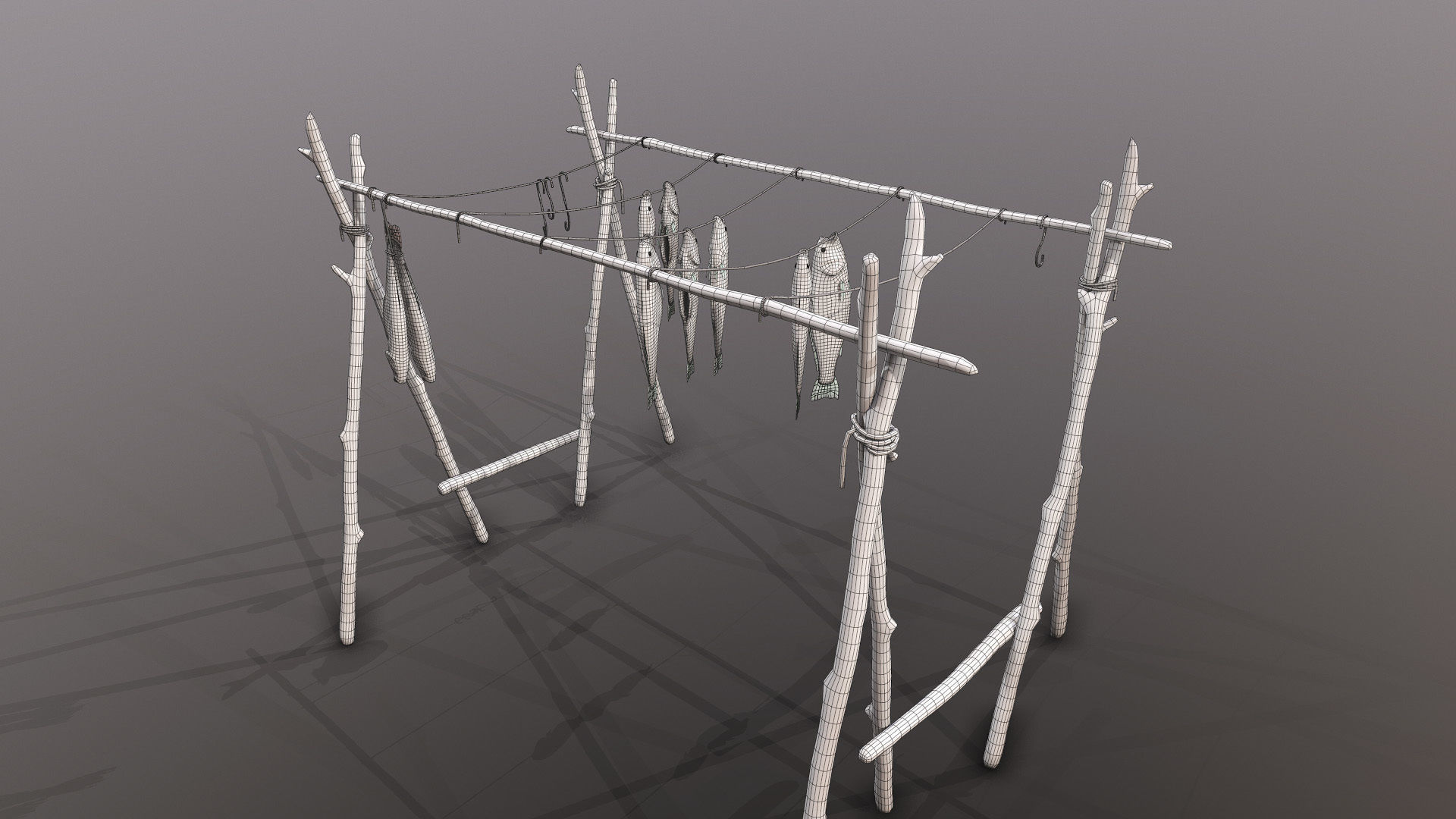 Fish Rack 3D model_6