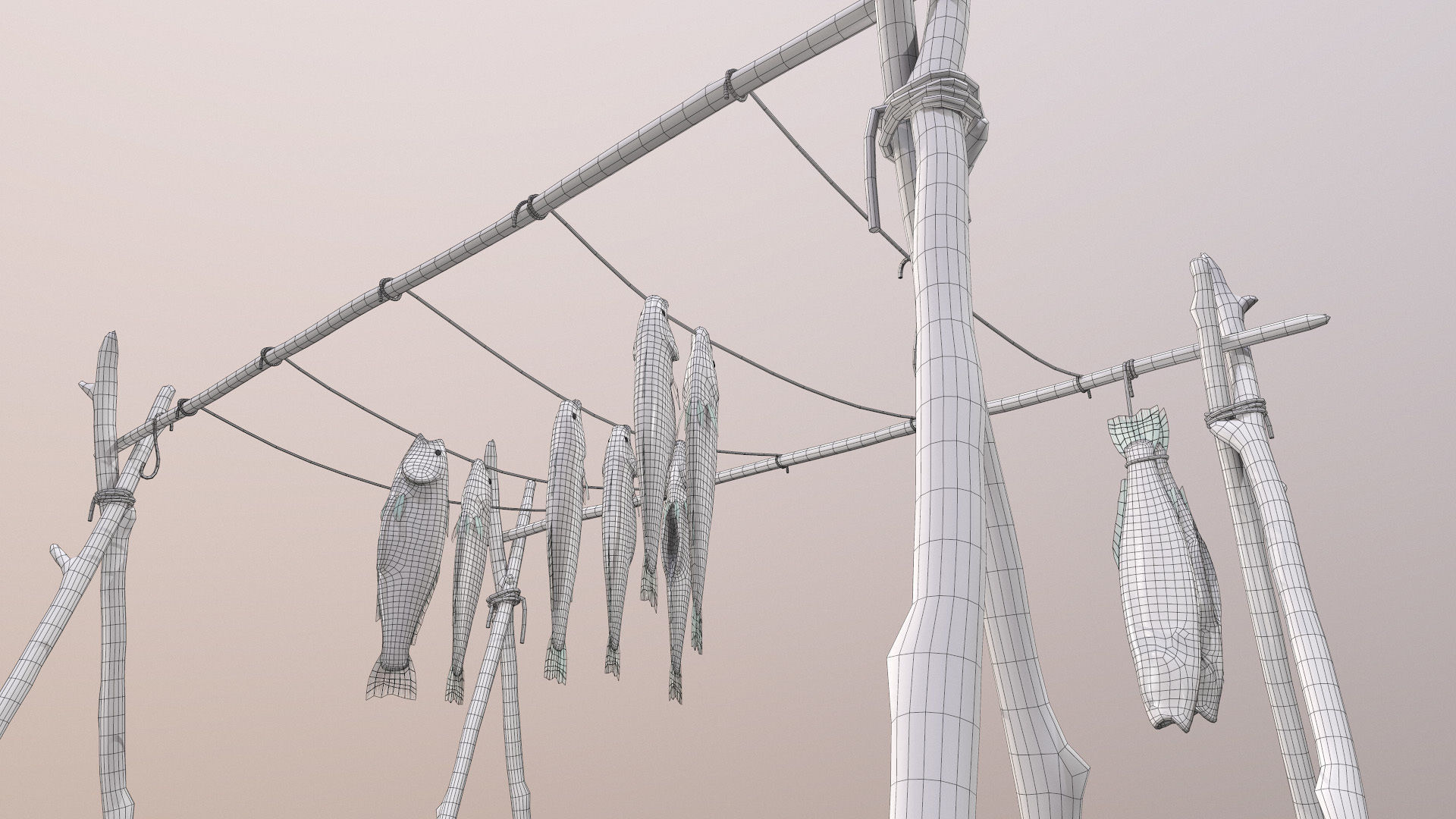 Fish Rack 3D model_7